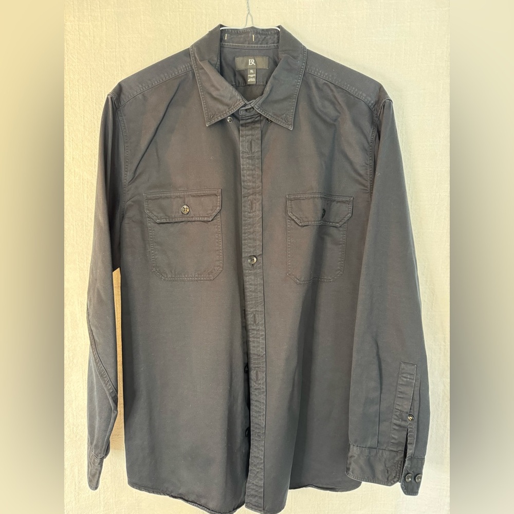 Banana Republic Black Standard Fit Shirt